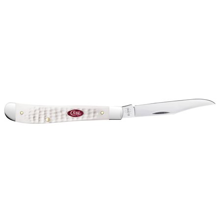 Case Cutlery Knife, Case SparXX White Synthetic Slimline Trapper 60194